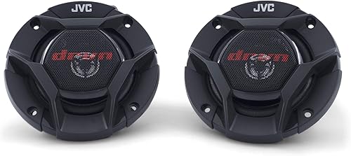 Miniatura 5 de JVC CS-DR421 - Altavoces para automóvil de 4 pulgadas, 220 vatios de potencia, 110 vatios cada uno, coaxial de 2 vías, construido resistente,