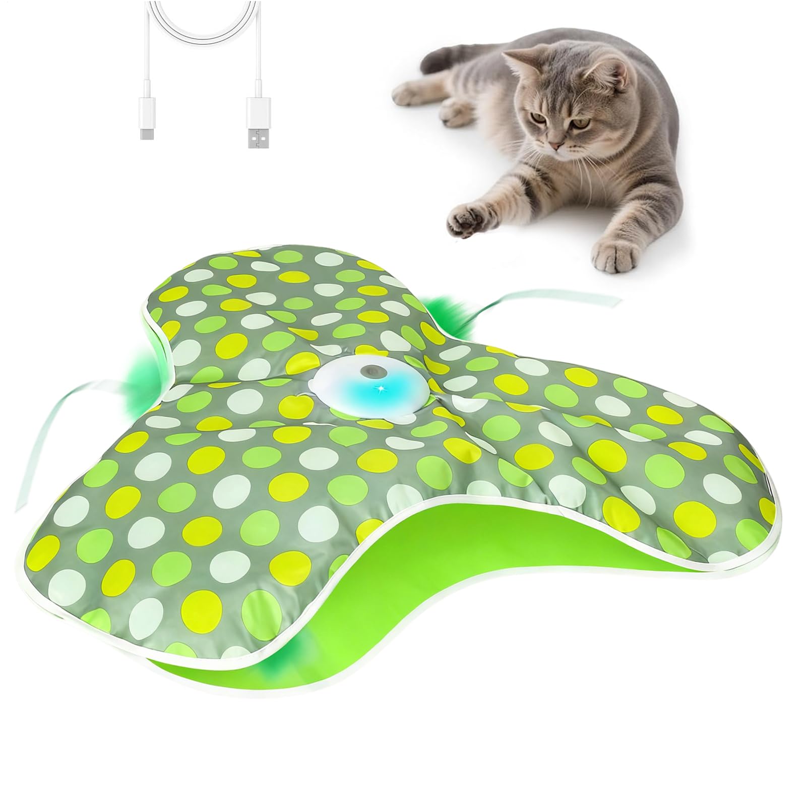 Jouet Interactif pour Chat De Leurres Cachés Mobiles