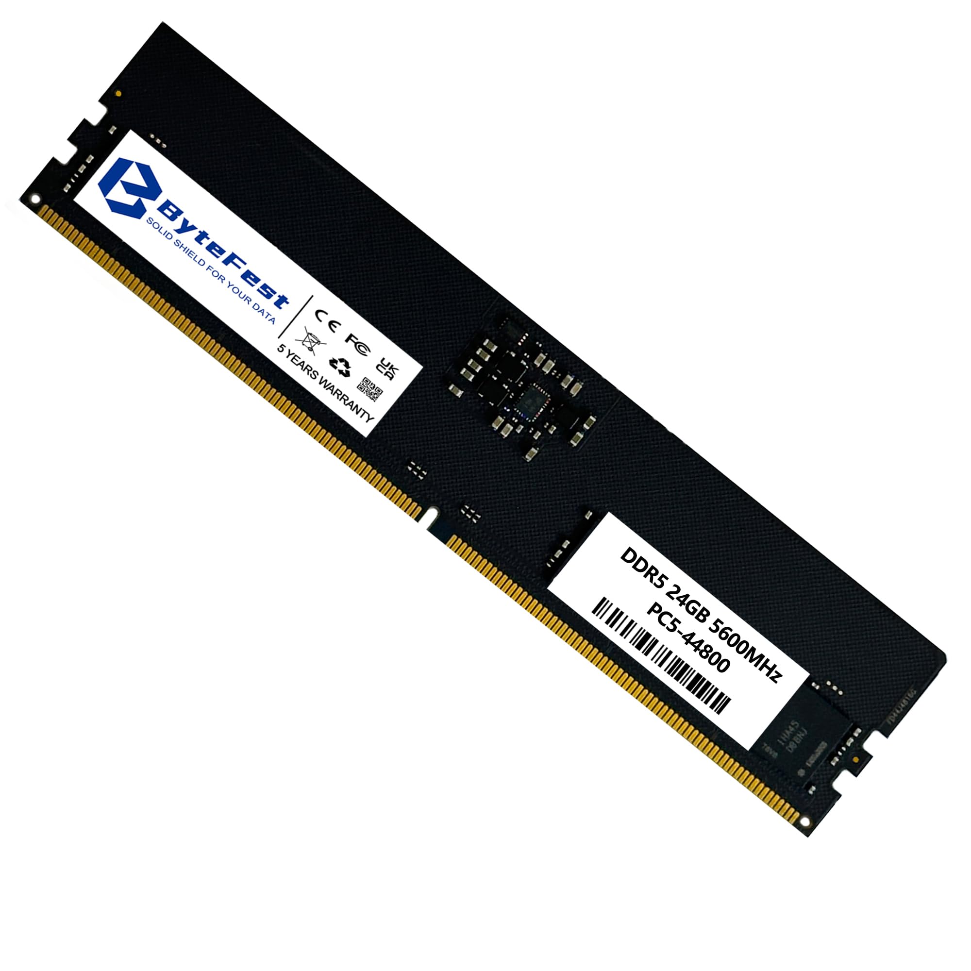 メモリー DDR5 24GB 5600mhz ByteFest 24GB DDR5 RAM 5600MHz PC5-44800 CL46 UDIMM 1.1V 288 Pin