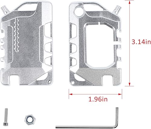 Vista 16 de JeCar Funda para llavero Jeep Wrangler JL JLU JT 2018-2020, color negro