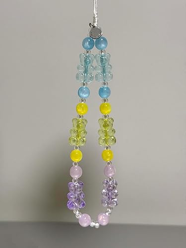 Miniatura 9 de Drawwind Correa universal con cuentas para teléfono, correa universal para teléfono celular, bonita pulsera de muñeca, cadena de cuentas, accesorios