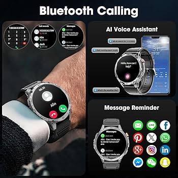 Amazon.com: mingwear Military Smart Watch for Men 1.75