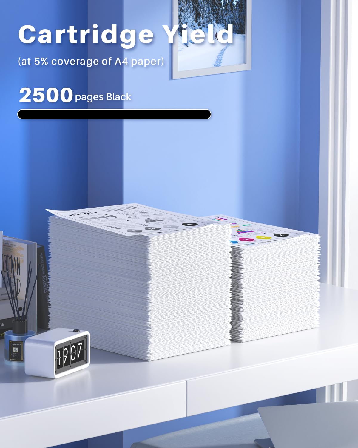 INK4U Cartucce 937e Nero (con Chip, Alta Capacità) Compatibile per HP 937 Nero 937XL 937e Compatibili con Officejet Pro 9110b, 9120b, 9130b, 9720, 9730 (937 e Nerox 2)