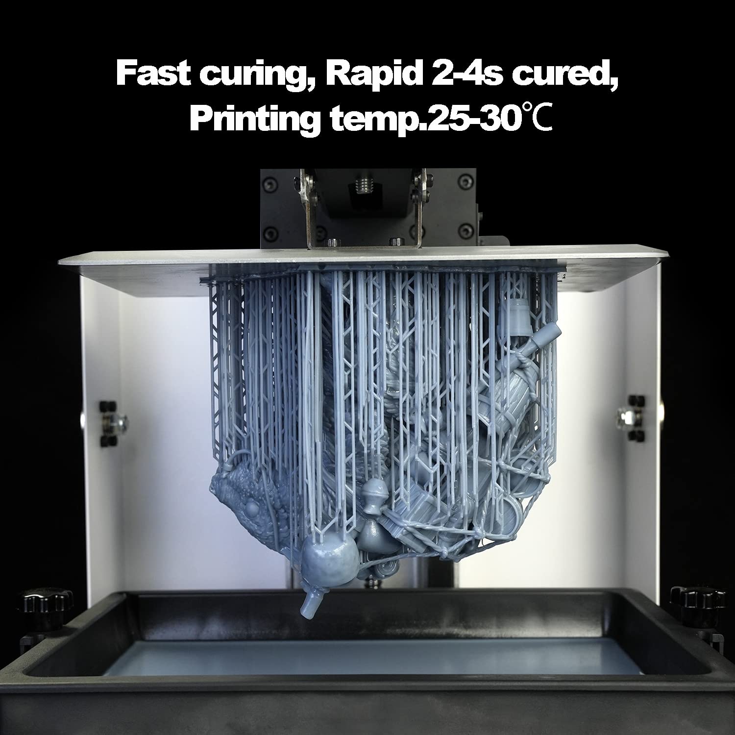 Żywica do drukarek 3D, JAMG HE Standard Pro Resin for LCD DLP SLA 405nm High Precision & Low Shrinkage druk 3D, standard UV, fotopolimerowa żywica nadaje się do drukarek 2K/4K/6K/8K/12K (Standard Pro