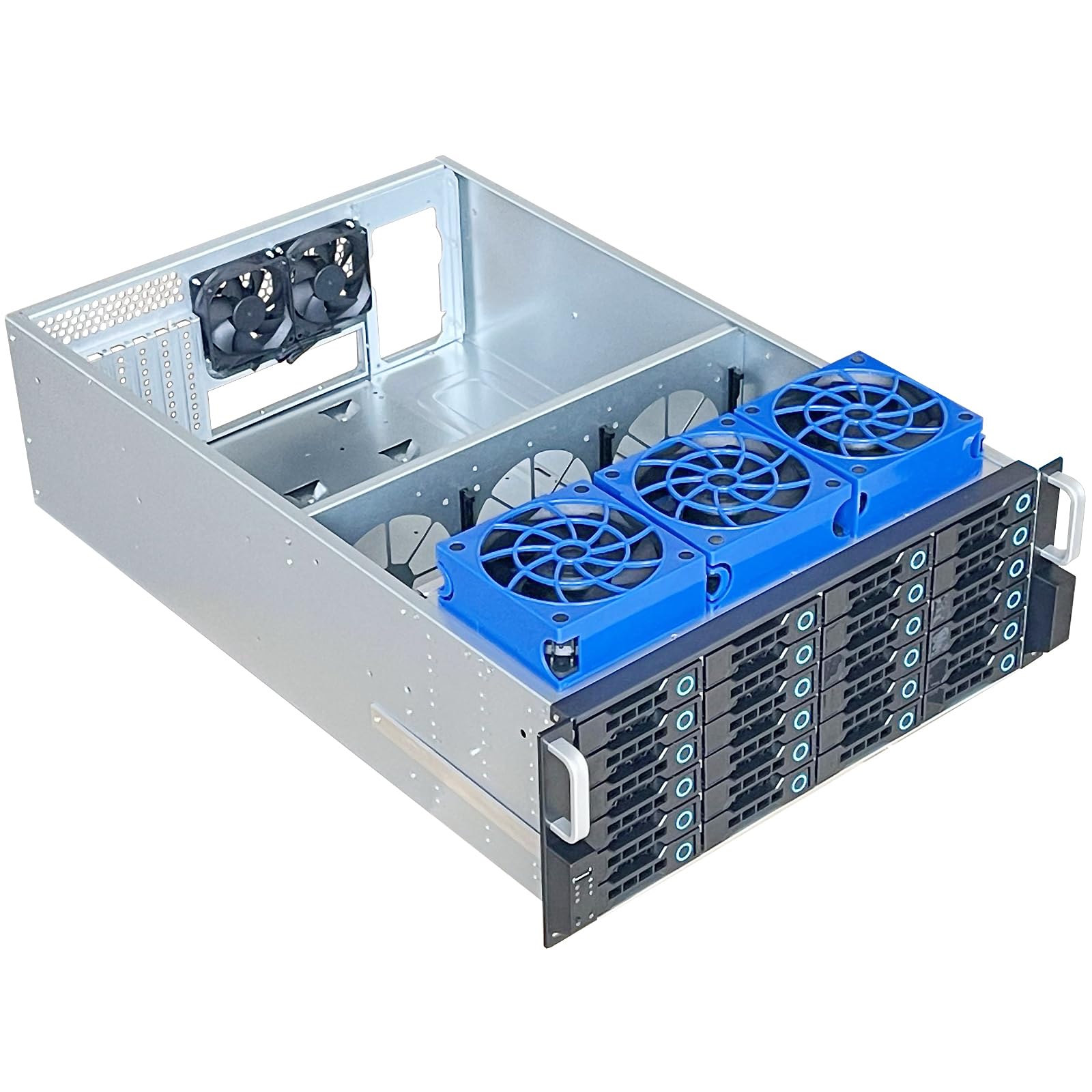 Generic ZhenLoong LF24-12G 4U 24 Bay Server Chassis Hard Drive Disk hot swappable SATA SAS Rackmount Case with 12G backplane SFF8643 Interface,USB 2.0.sea Shipping and Express delivery About 40 Days