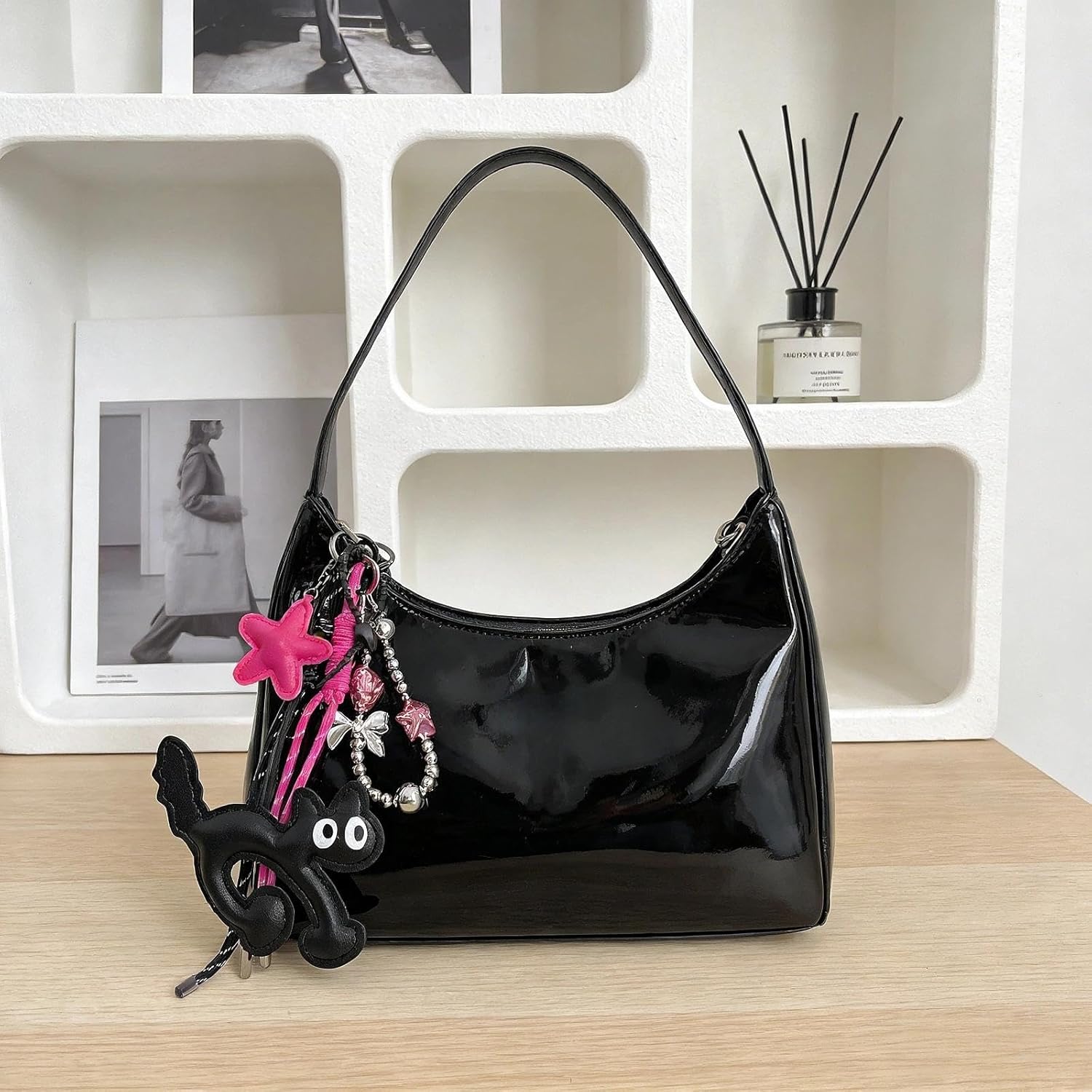 QTMY Cute Puppy Dog Beaded Keychain Bag Charms for Handbag Purse Backpack Accessories for Bogg Bag,643 - Image 5