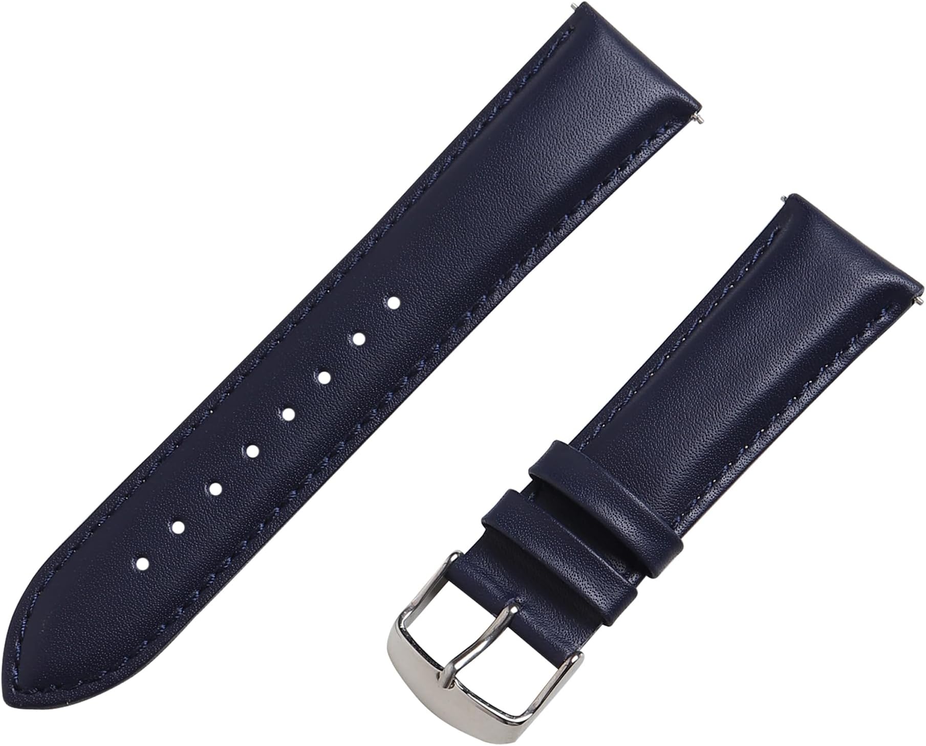 Aspire Series Genuine Leather Mens Replacement Watch Straps Compatible With All Watches With Regular 22 Mm Lug Size (49329222), Blue