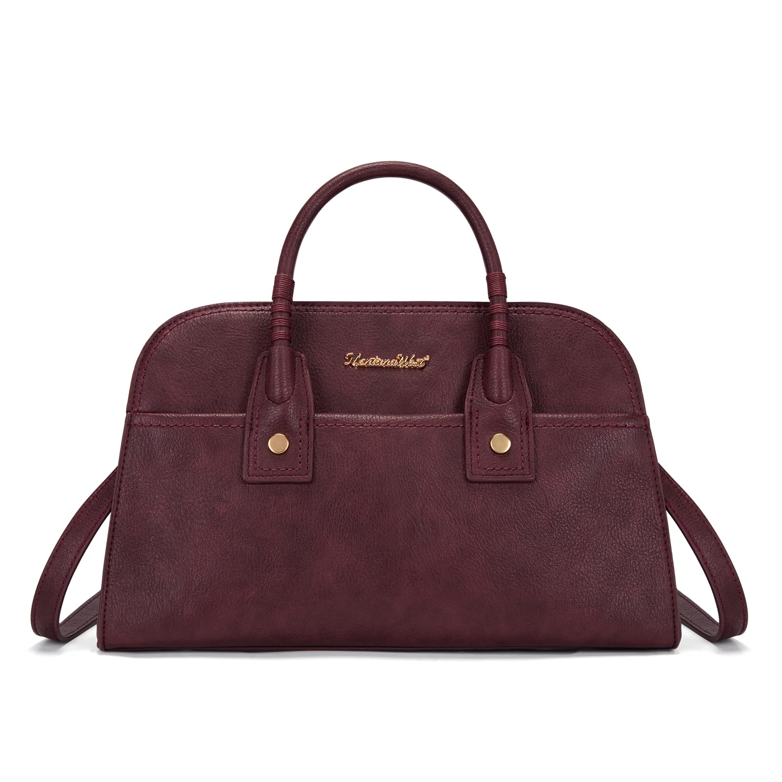 Montana West Structured Satchel Bag for Women, Top Handle Crossbody Purse