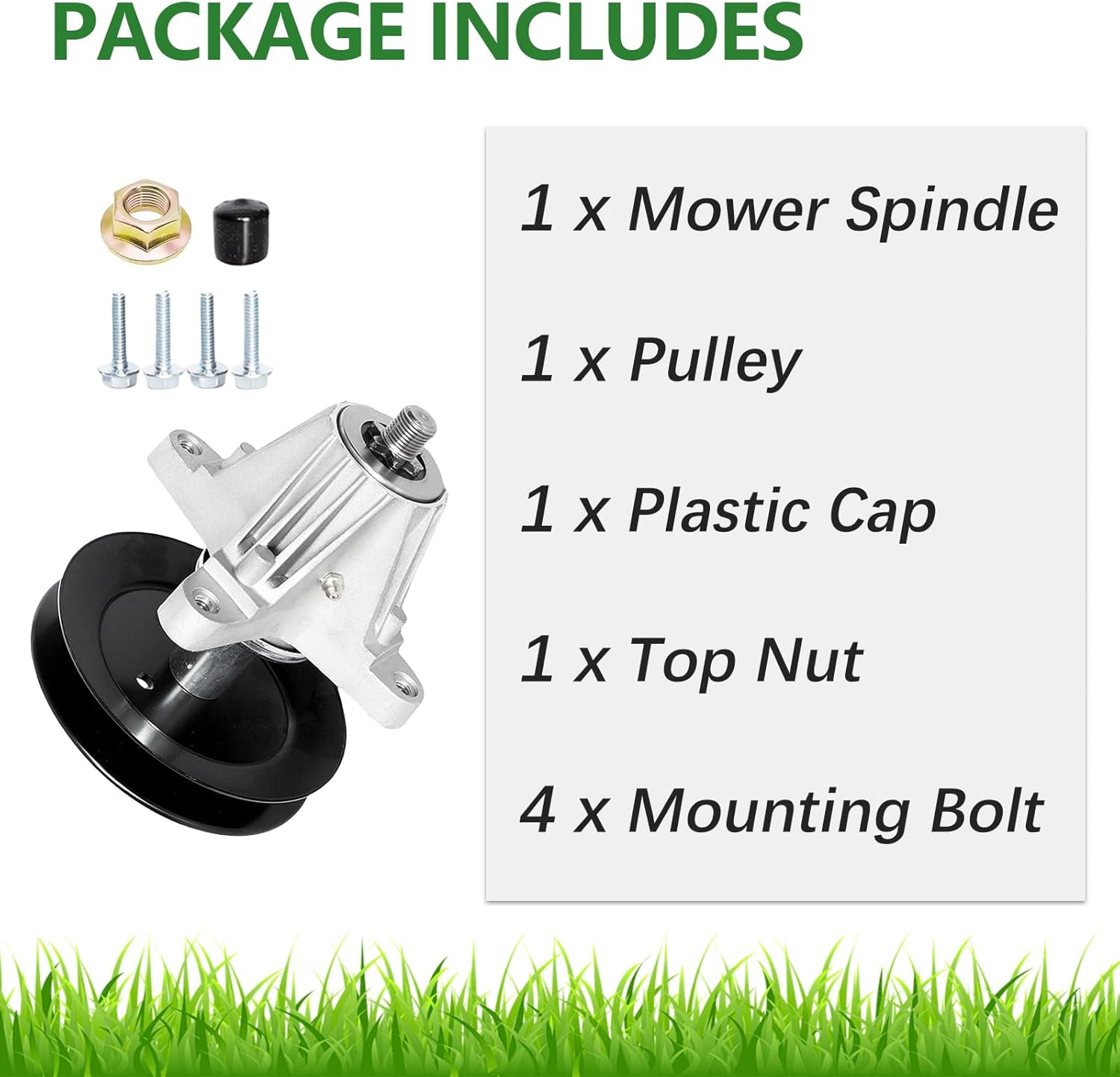 618-06978 918-06978 Spindle Assembly for 54" Mower Deck Cub Cadet RZT-L54 RZT-S54 ZT1-54 XT1-GT54, Troy Bilt TB2454 Mustang 54 XP, MTD Craftsman Z6900 Z6600 T310 G8600 G8400, with Nut