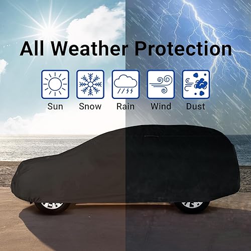Miniatura 117 de iCarCover - Funda de auto de 18 capas de alta calidad, impermeable, resistente a la intemperie, protección contra radiación UV, nieve, polvo