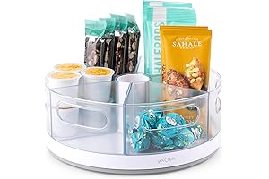 YouCopia Crazy Susan Lazy Susan Organizer with Detachable Bins
