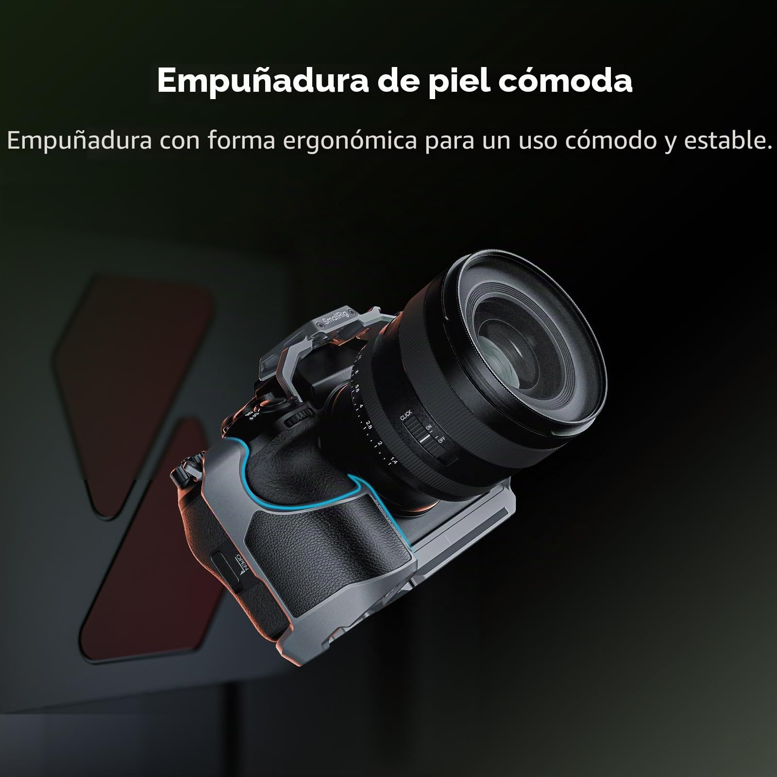 SMALLRIG Jaula de Liberación Rápida Hawklock de para Sony Alpha 1 II/Alpha 9 III, Varios Puntos de Instalación, Placa de Liberación Rápida Incorporada para Arca y Rieles HawkLock H21 NATO - 5187