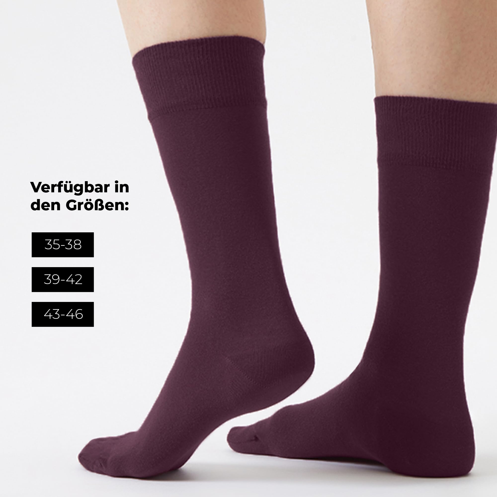 von Jungfeld - 3er Set Classic Socken für Damen & Herren Gr. 39-46 - Hochwertige Socken aus Bio-Baumwolle in verschiedenen Farben