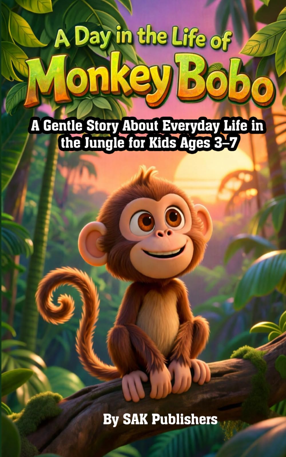 A Day in the Life of Monkey Bobo: A Gentle Story About Everyday Life in the Jungle for Kids Ages 3–7