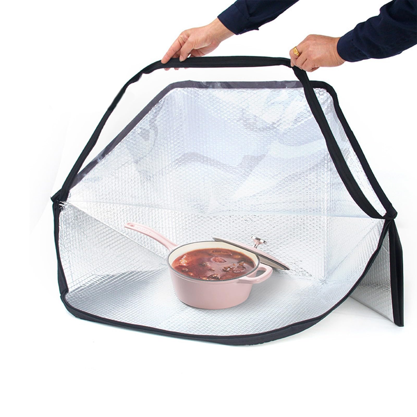 Horno Solar Plegable, Cocina Solar al Aire Libre y Horno de Camping, Herramienta de Emergencia de Viaje con Bolsa de Transporte para Barbacoa, Camping, Viajes