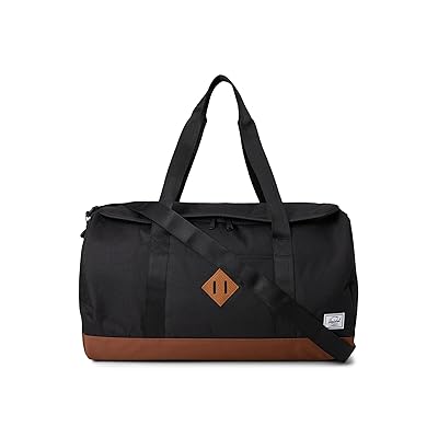 Herschel Supply Co. Heritagetm Duffel Bags Black/Saddle Brown, Mesh