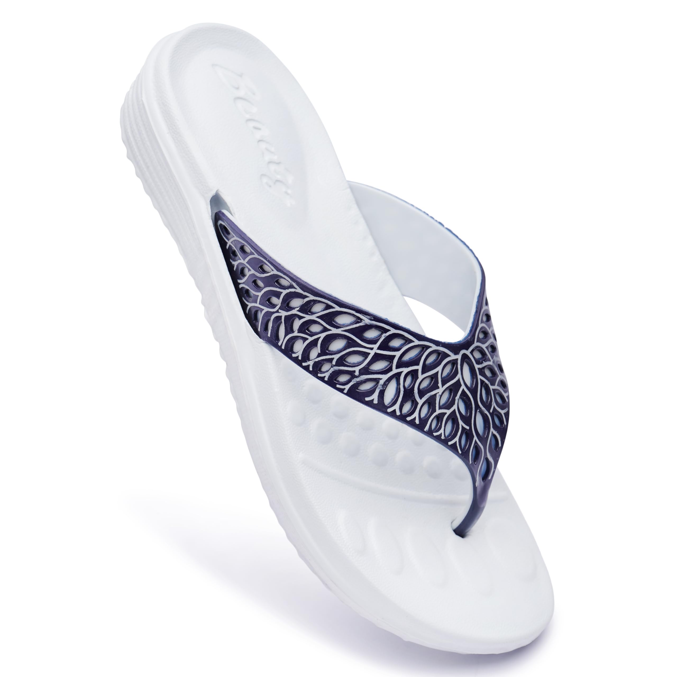 AIRDOT LADIES CASUAL SLIPPERS (GREY, UK Footwear Size System, Adult, Women, Numeric, Medium, 6) 4