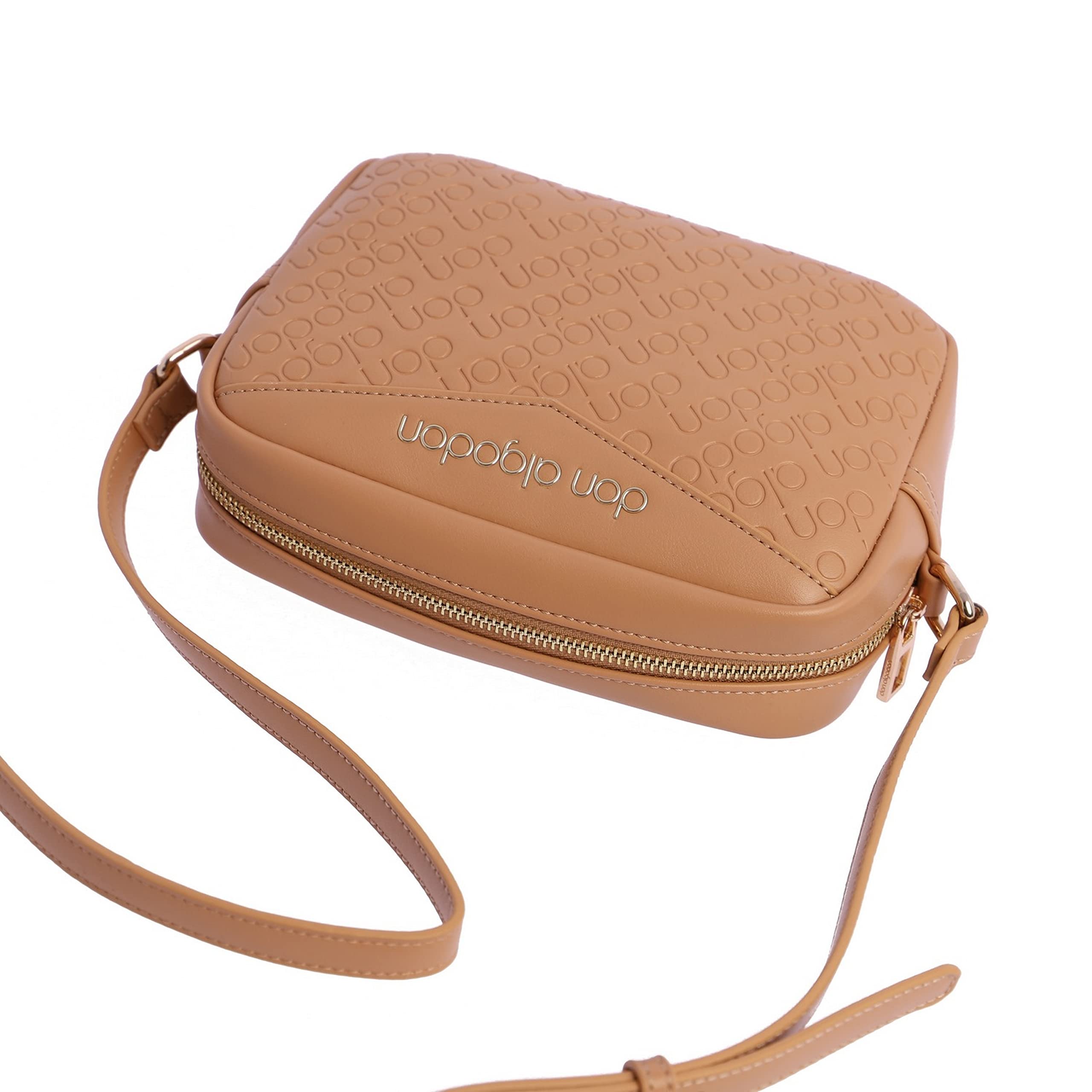 DON ALGODON, Bolso Bandolera Elegante para Mujer de Piel Vegana