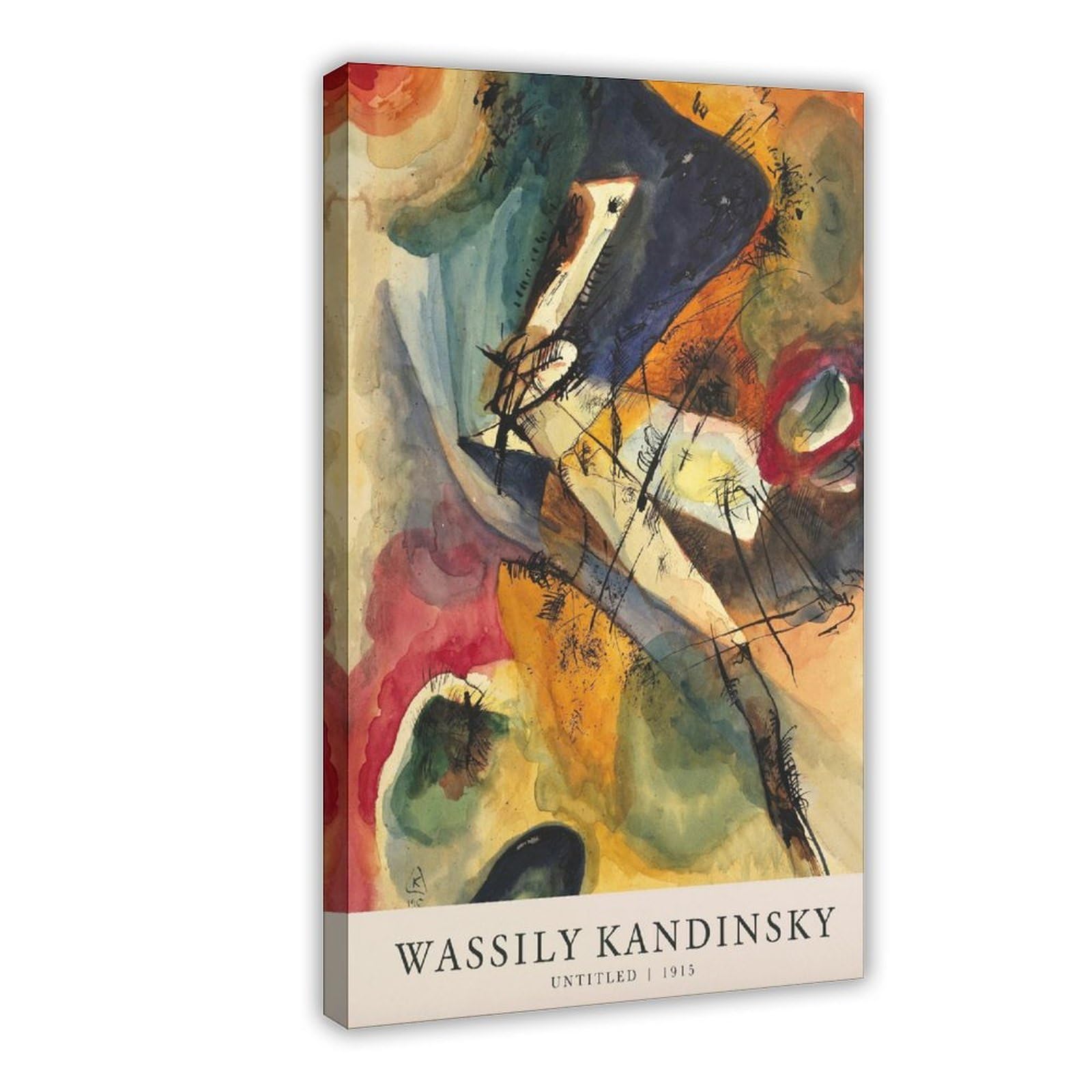 HEYANM Wassily Kandinsky Print Canvas Poster Bedroom Office Room Decor Gift Frame 24x36inch