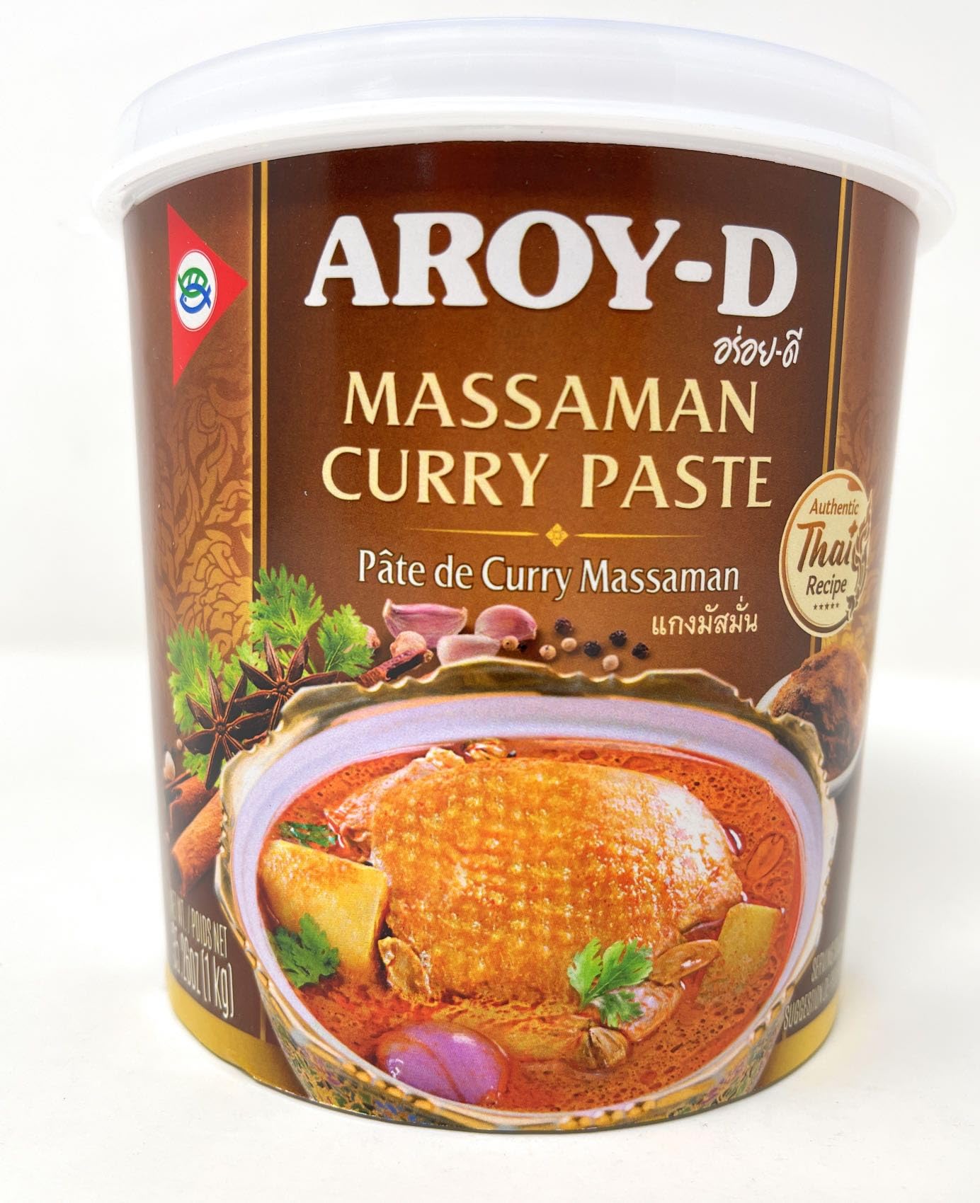 AROY-D Authentic Thai Curry Paste, 2 lb 3 oz/1000g (Masaman)
