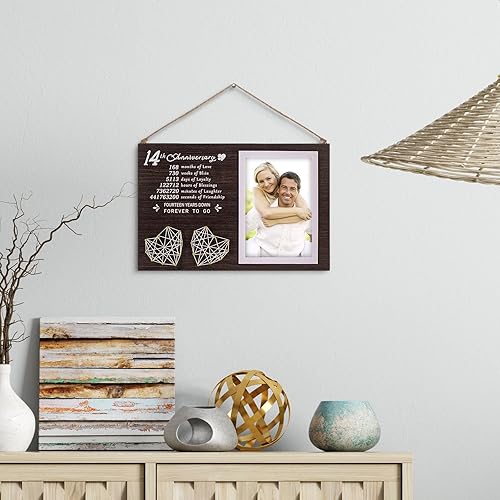 Miniatura 4 de Yakucho Regalos de boda para parejas - Marco de clip para fotos de 14 aniversario