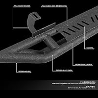 Vista 2 de DNA MOTORING Estribos de 6 pulgadas compatibles con 18-22 Wrangler JL Unlimited 4-Dr, barras Nerf con revestimiento de polvo, STEPB-ZTL-8140-BK