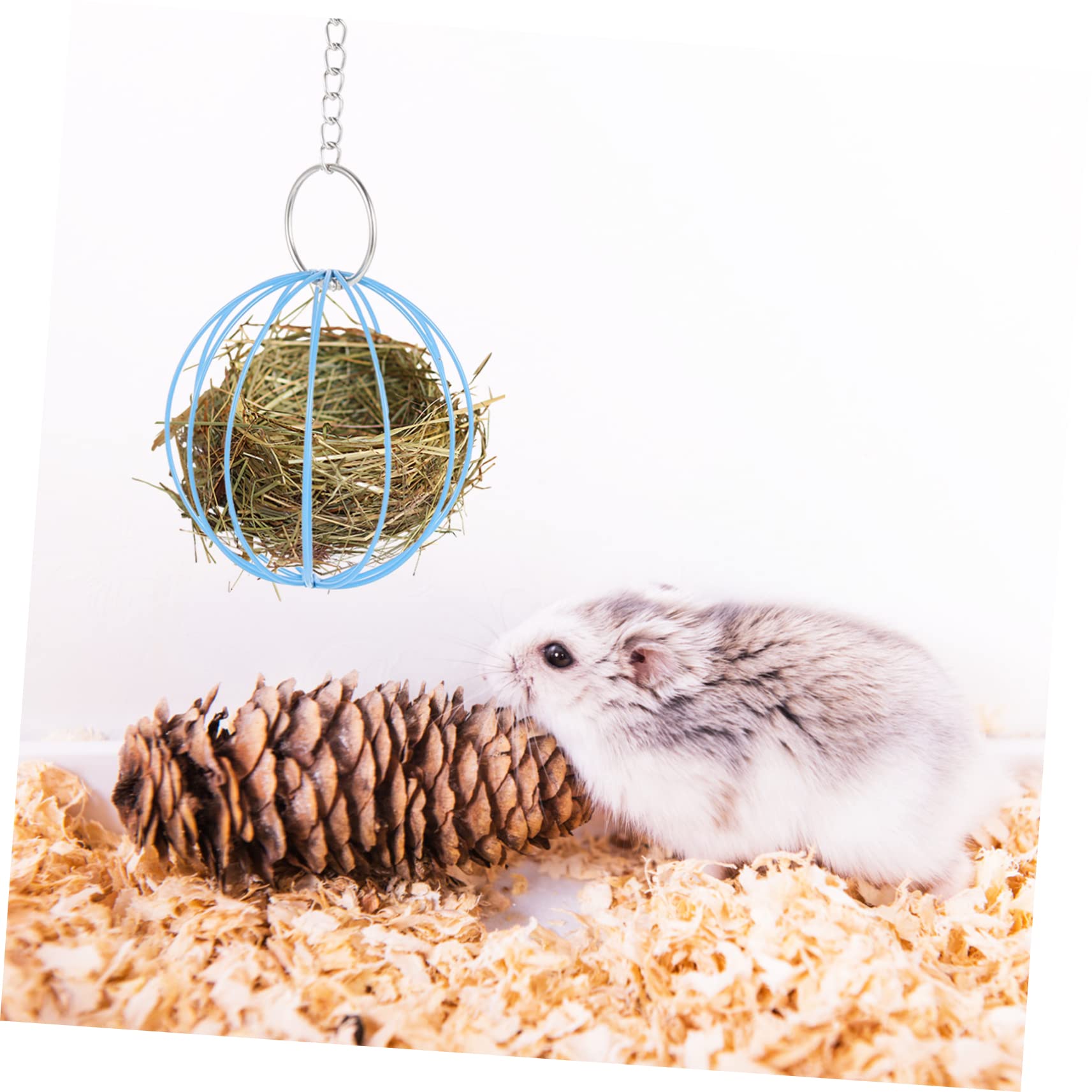 VANZACK 10piezas Pelota De Alimentación para Conejos y Pequeños Roedores De Comedero Colgante para Hámsters Chinchillas y Otros Animales Pequeños Material De Resistente y Estructura