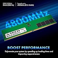 Vista 2 de A-Tech 8GB DDR5 4800MHz PC5-38400 CL40 UDIMM 1.1V sin ECC sin búfer DIMM 288-Pin PC de escritorio PC/computadora RAM módulo de actualización
