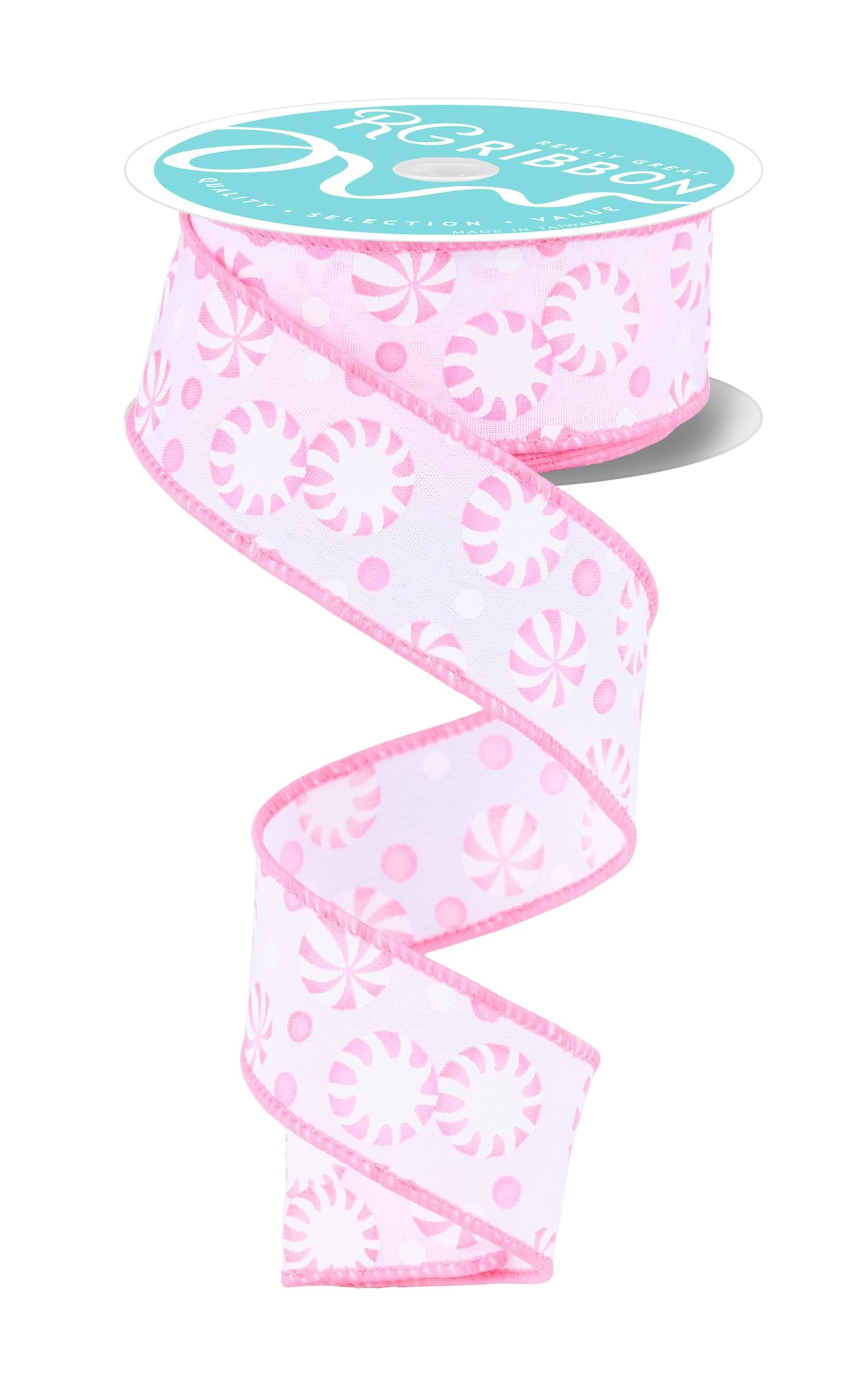 Amazon.com: Christmas Peppermint Candy Wired Ribbon for Crafts