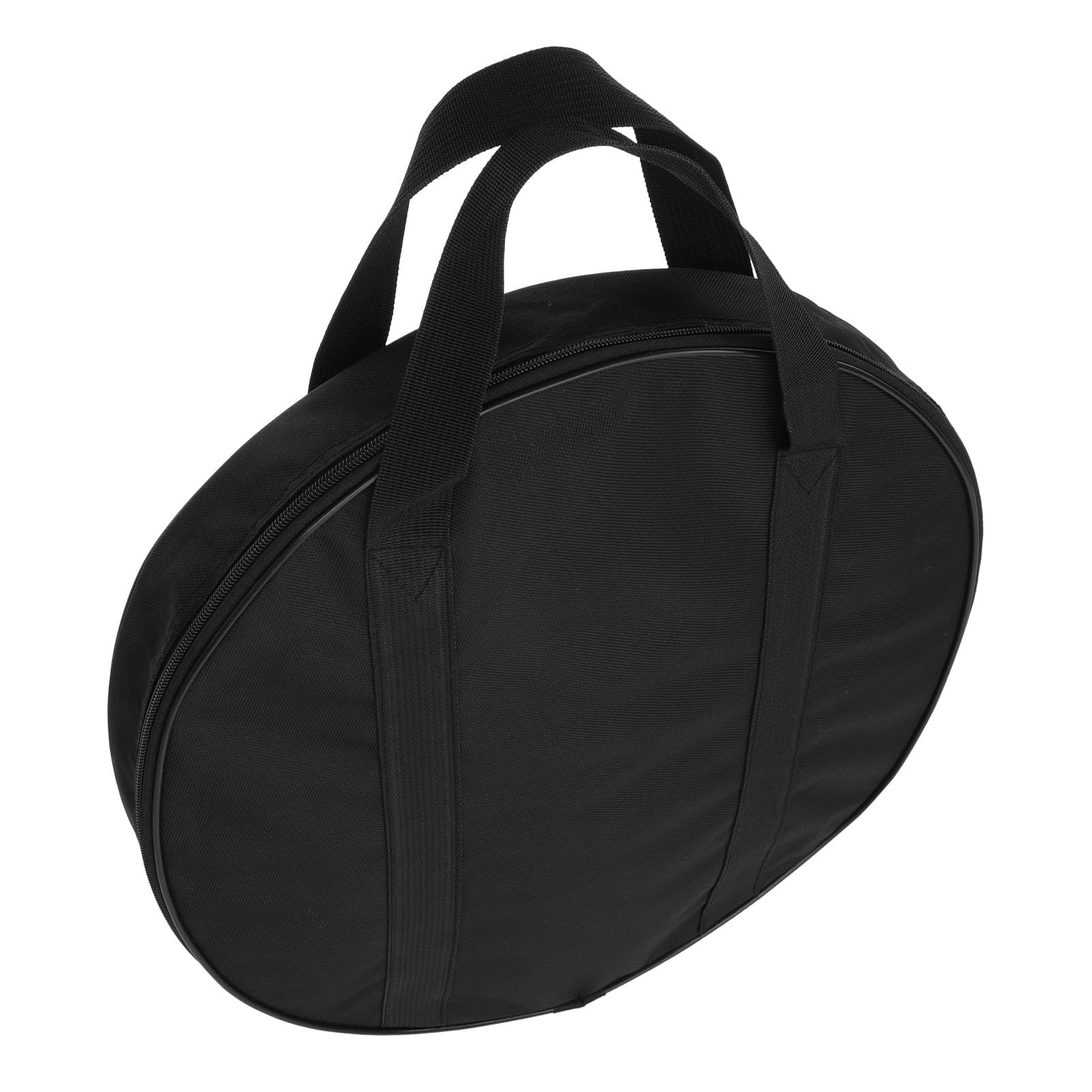 Bolsa Protectora Portátil Cremallera a Prueba de Óxido Funda Pandereta de Tela Oxford Negra Adecuado para Transporte y Almacenamiento de Instrumentos