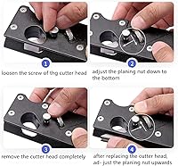 Vista 5 de szhdxsy Cepillo de Madera Herramienta de Recorte de Bordes de Carpintero, Adecuada para Biselado Manual y Cepillado de Madera, Recorte de Bordes