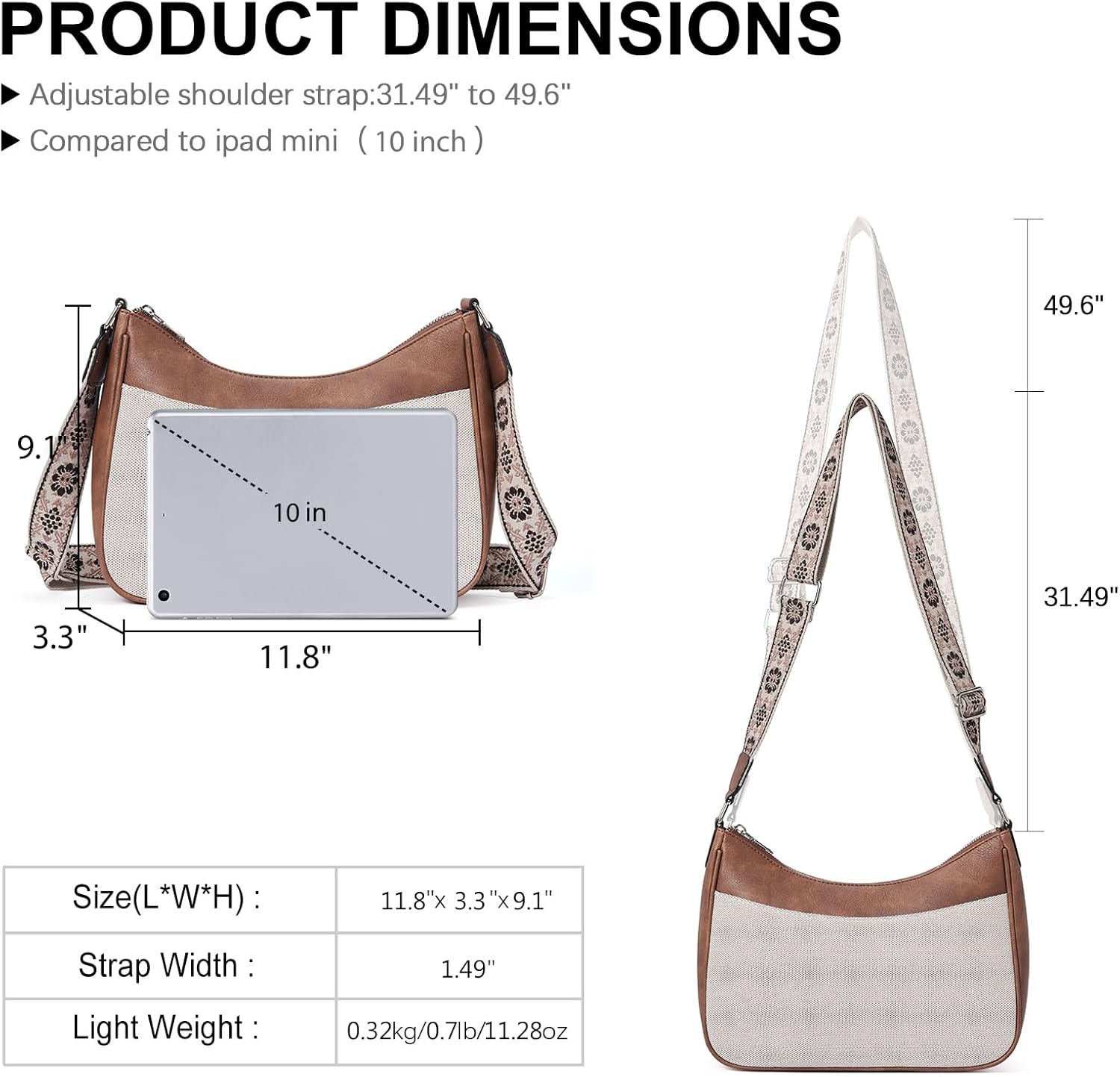 CLUCI Purses for Women Leather Crossbody Bags for Women Crossbody Purse Shoulder Bag for Women with Adjustable Strap - Image 3