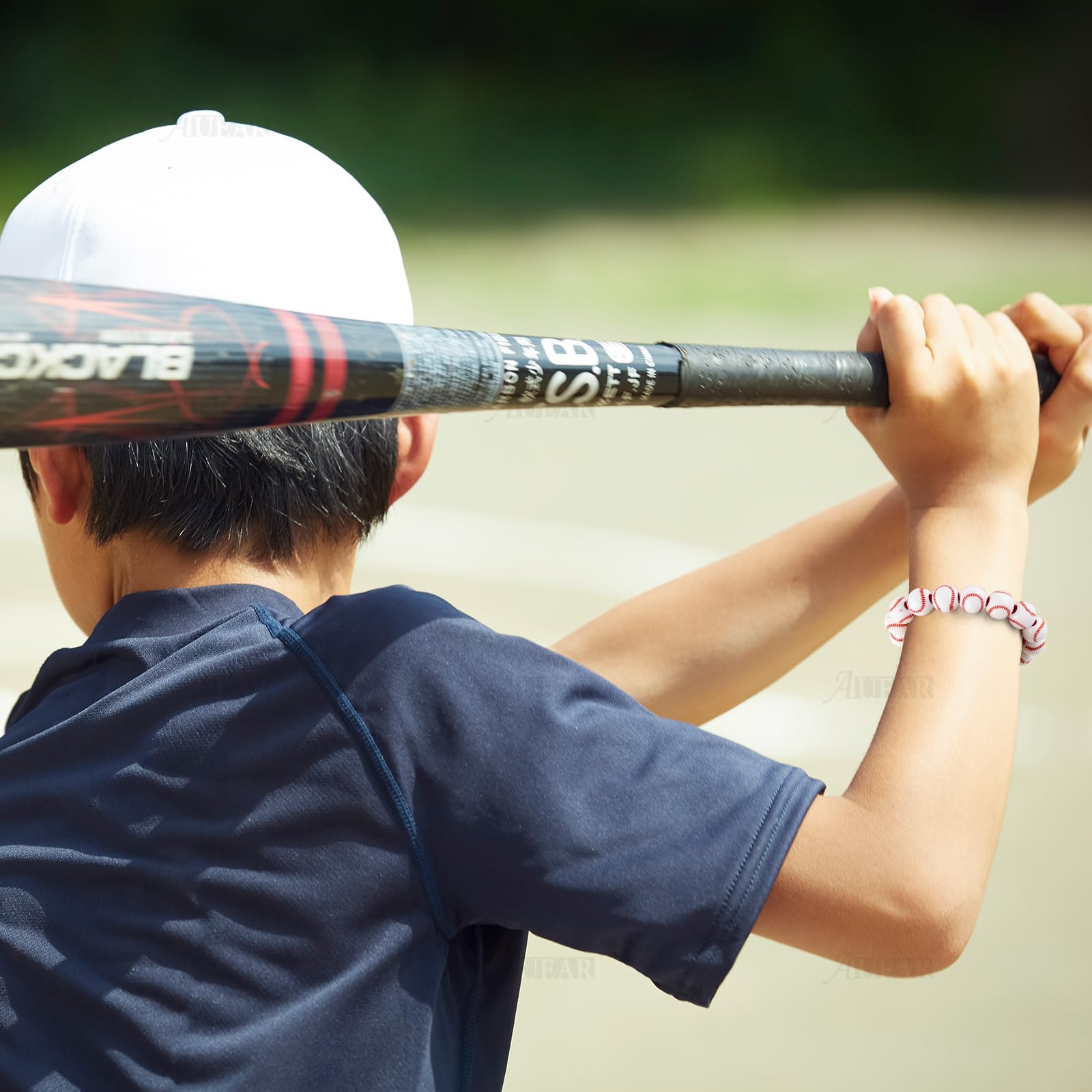 AUEAR, Lot de 50 perles de baseball de 12 mm pour la fabrication de