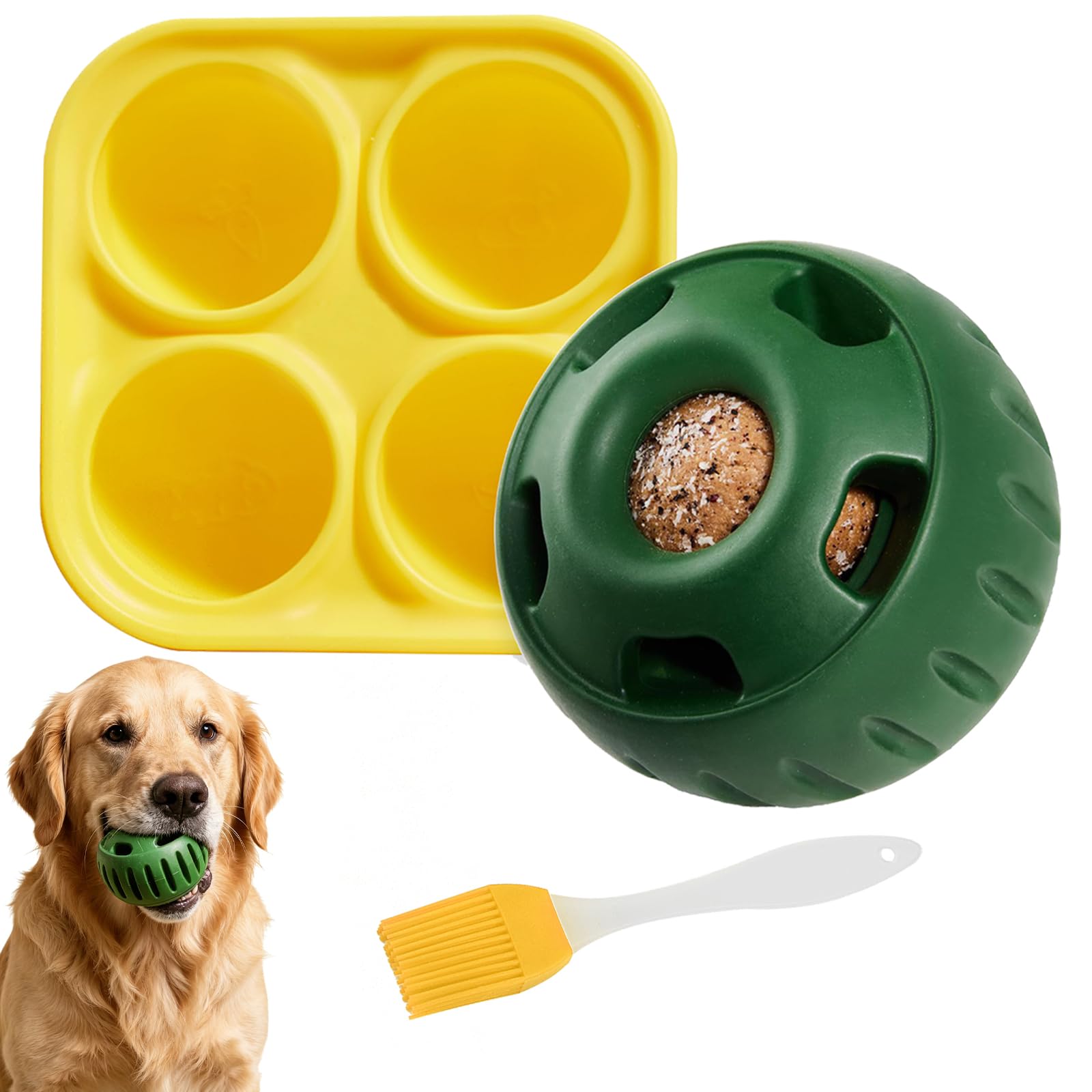 Hundespielzeug Interaktives Intelligenzspielzeug | Befüllbar, Leckerli Futterspielzeug, Slow Feeder, BPA Frei, Schleckball, Für Kleine, Mittlere und Große Hunde
