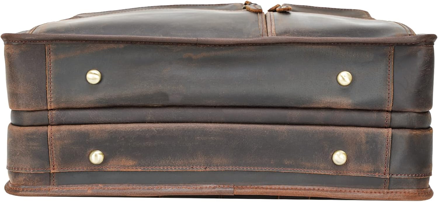 Super Big Clearance! Polare 17'' Full Grain Leather Briefcase Laptop Attache Case Messenger Bag for Men Fits 15.6'' Laptop 40% Off Discount Polare 17'' Full Grain Leather Briefcase Laptop Attache Case Messenger Bag for Men Fits 15.6'' Laptop