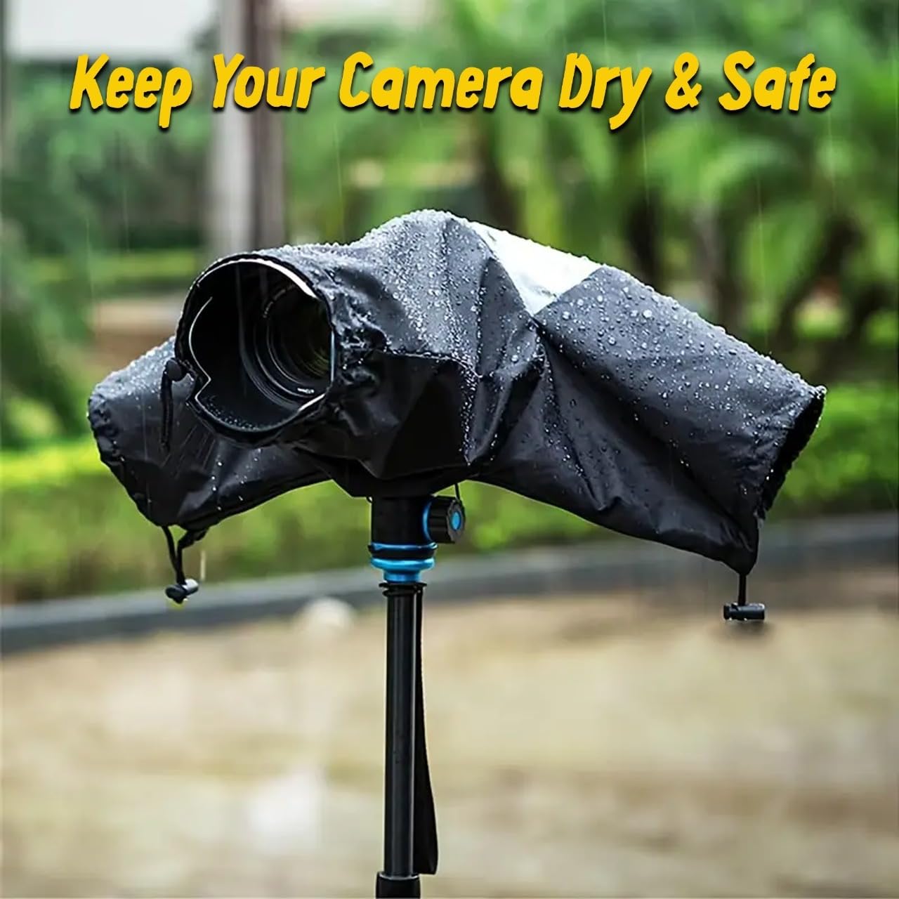 Yardenfun DSLR Camera Rain Cover With Transparent Window Sleeves Fit For Photography Enthusiasts And Outdoor Use - View #9