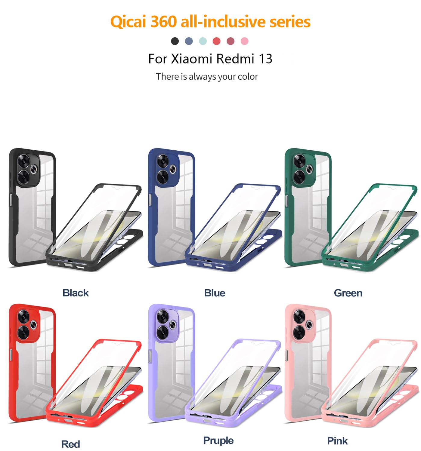 Xiaomi Redmi Note 6 64 Gb Funda Para Redmi Note 13 Funda Libro Para Xiaomi Redmi Note 13 4G - Cuero PU, Con Ranuras Para Tarjetas Y Bloqueo RFID, Azul Funda Redmi Note 13 4g