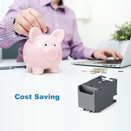 Miniatura 4 de Poschink Caja de mantenimiento T6715 T671500 para EPSON Workforce Pro WF-4740 WF-3820 WF-4820 WF-4720 WF-4730 WF-4833 WF-4830 EC-4020 WF-4734