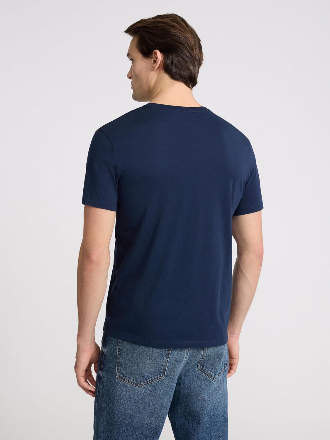 EXPRESS Men’s Pima Cotton Tee – Short Sleeve V-Neck, Ultra-Soft Premium Knit - Image 2