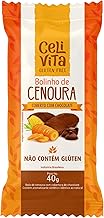 Bolinho de cenoura coberto com chocolate sem glúten, 40g