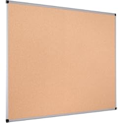 Placas De Corcho Blanco Para Techos Bi-Office Maya - Tablero de corcho con marco de aluminio, 120 x 90 cm