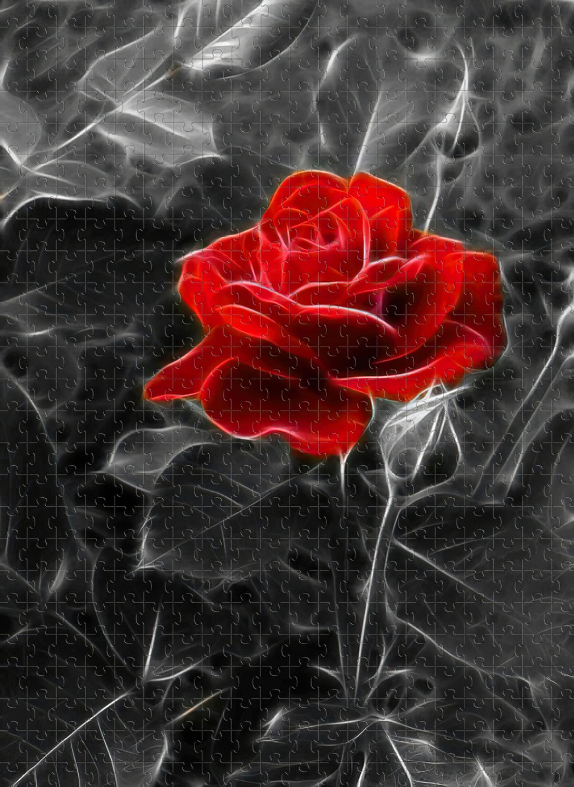 Erwachsenenpuzzle 1500 Teile Puzzle Red Rose Challenge Puzzle Set Kinderpuzzle Spiel Unterhaltung Geschenk