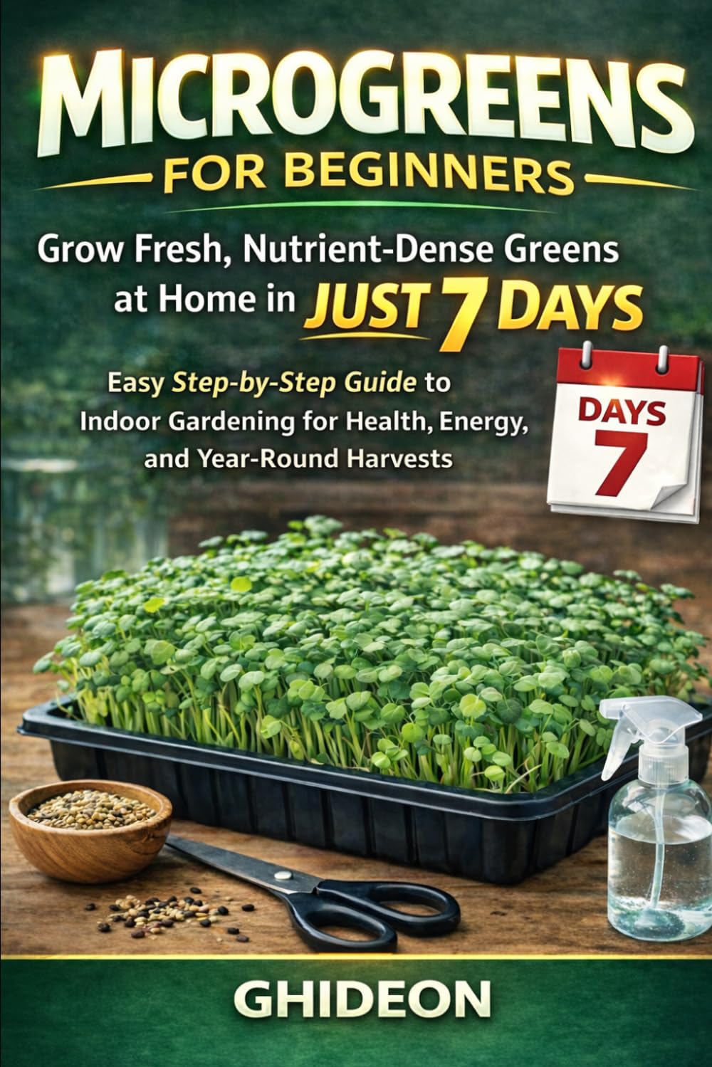 Microgreens for Beginners: Grow Fresh, Nutrient-Dense Greens at Home in Just 7 Days: Easy Step-by-Step Guide to Indoor Gardening for Health, Energy, ... Harvests (Ghideon Small Business Series)