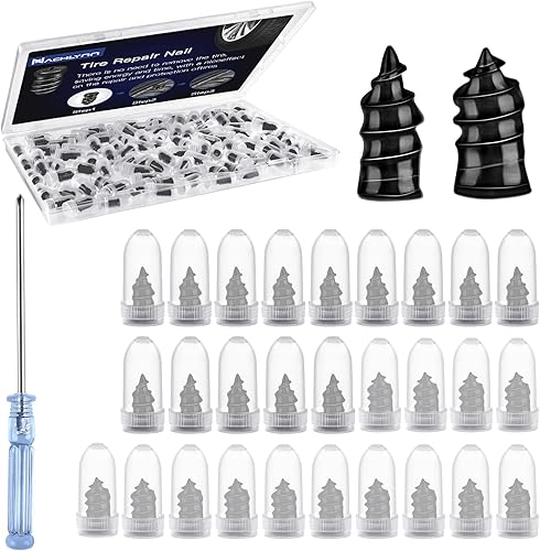 Miniatura 10 de NACHLYNN 80 piezas de clavos de reparación de neumáticos herramienta de auto-servicio clavo de reparación de neumáticos tornillo autoperforante de