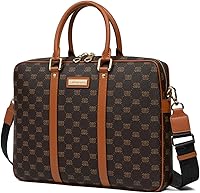 Vista 1 de Malirona Maletín para laptop, para hombres y mujeres, bolsa de hombro tipo mensajero, bolsa cruzada de viaje, bolsa de negocios para laptop de 15
