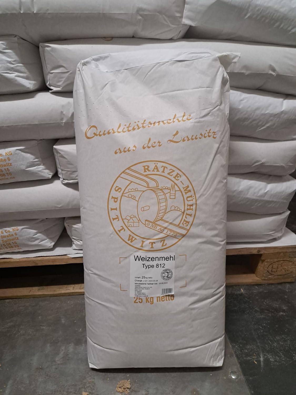 Weizenmehl 25kg Typ 812 von Rätze-Mühle aus regionalen, naturbelassenen Weizen