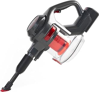 Airgility Cordless Vacuum Cleaner – 100W, 22.2V Rechargeable, Converts to Handheld, 1.2L Dust Capacity, 7–10kPa Suction, 40-Minute Runtime, Lightweight with Spare HEPA Filter, Red