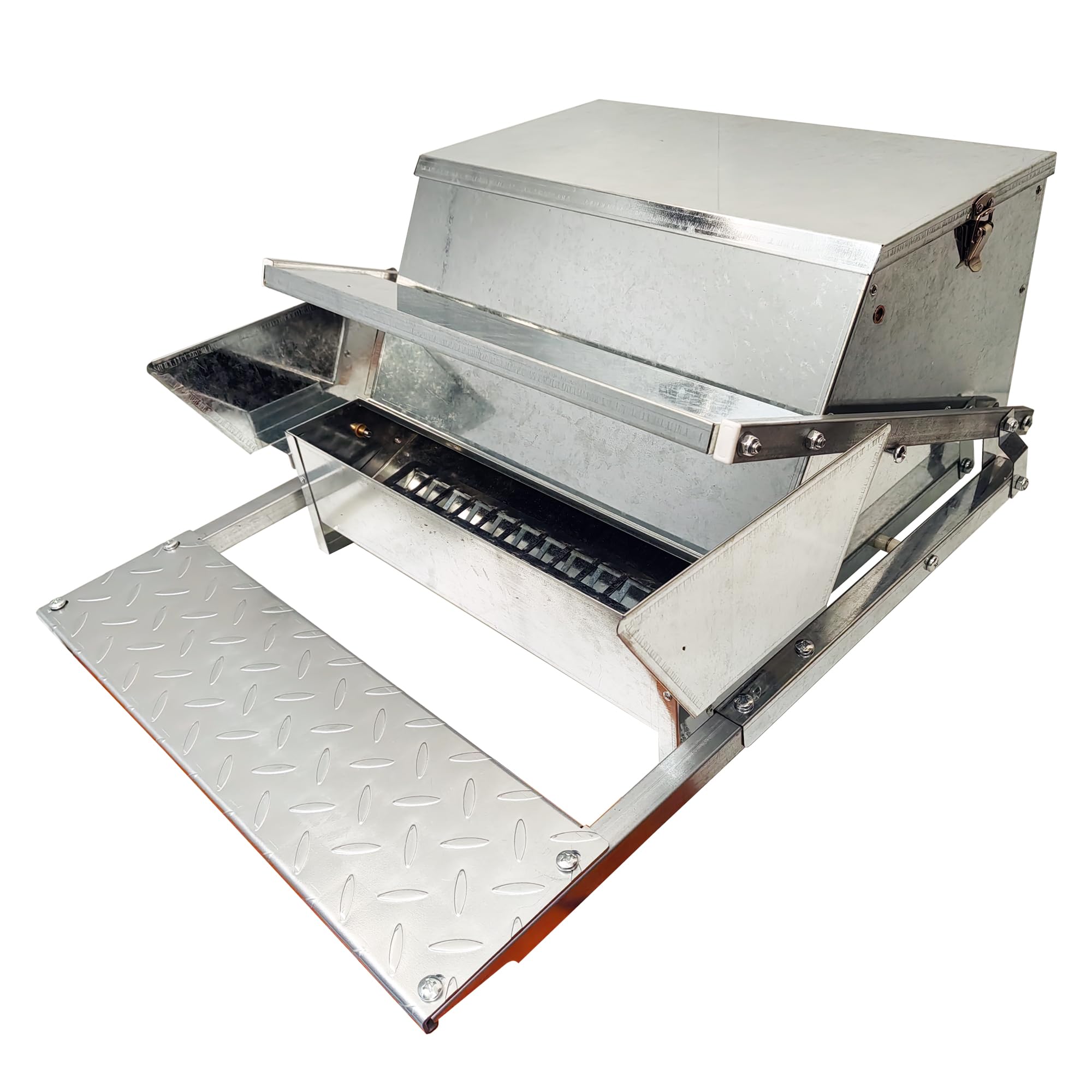 YUMOE Rat Proof MAX-25Lbs Treadle Chicken Feeder