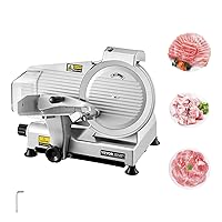 VEVOR Affettatrice per Carne Commerciale 254 mm Tagliatrice per Carne Congelata 180