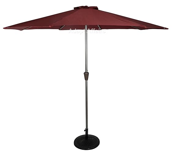 Invezo Garden Umbrella Metal centre Pole Outdoor Garden Umbrella (9ft